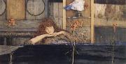 Fernand Khnopff I Lock My Door Upon Myself painting